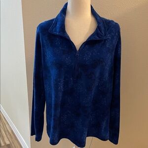 Laura Scott Navy Floral Sweatshirt